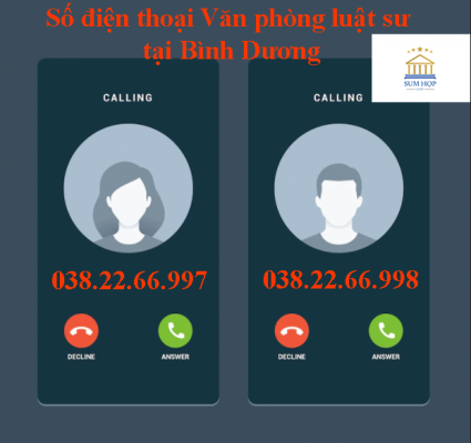 Số điện thoại Văn phòng luật sư tại Dĩ An