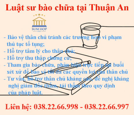 Luật sư bào chữa tại Thuận An