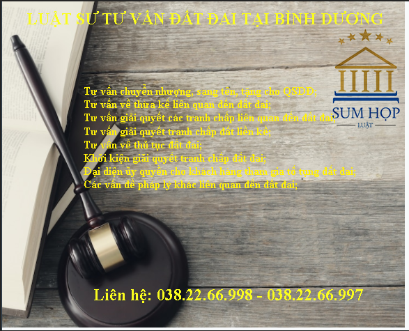 Luật sư tư vấn đất đai ở Bình Dương