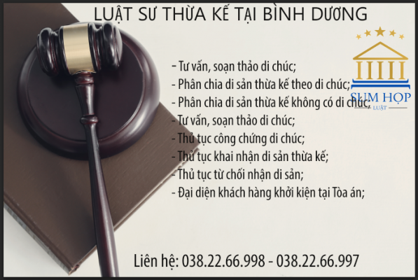 Luật sư thừa kế tại Bình Dương