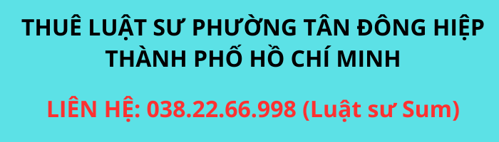 Thuê luật sư phường Tân Đông Hiệp