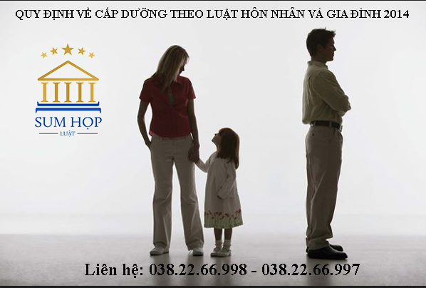 Quy định về Cấp dưỡng theo luật hôn nhân và gia đình 2014