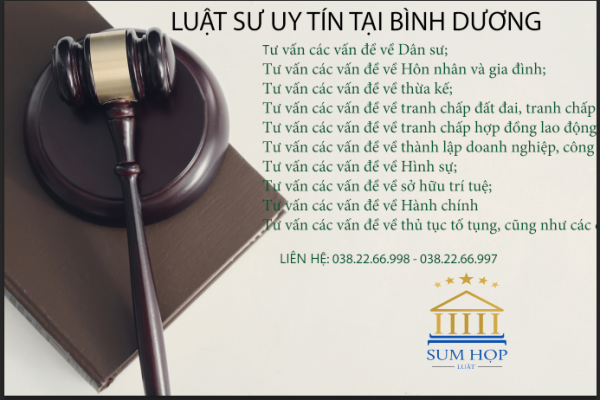 Luật sư uy tín tại Bình Dương