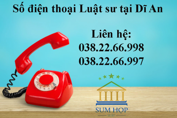 số điện thoại Luật sư tại Dĩ An